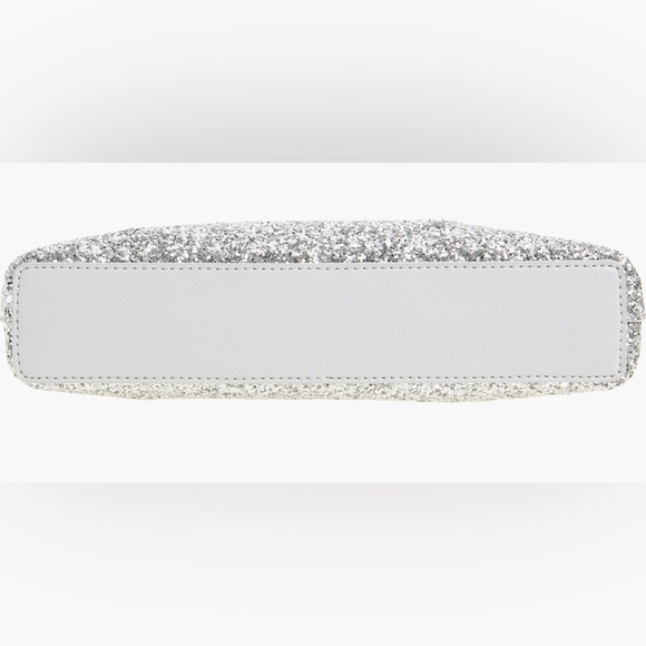 Kate Spade Silver Sparkle Crossbody Bag || Grey - Picture 7 of 15